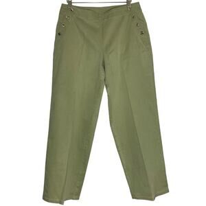 J. Jill Olive Green Straight Leg Pants